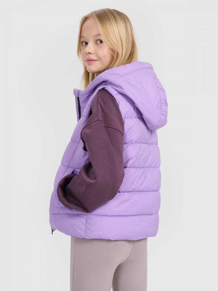 Жилет 4F VEST JACKET F166 4FJWSS25TVJAF166-51S р.128 фиолетовый