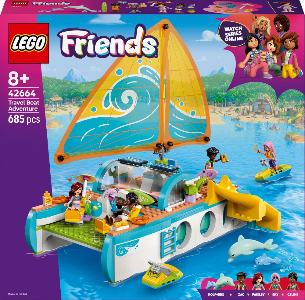 Конструктор LEGO Friends Приключения на туристической лодке 42664