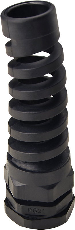 Кабельный ввод АСКО-УКРЕМ PGS 21 спиральный черный