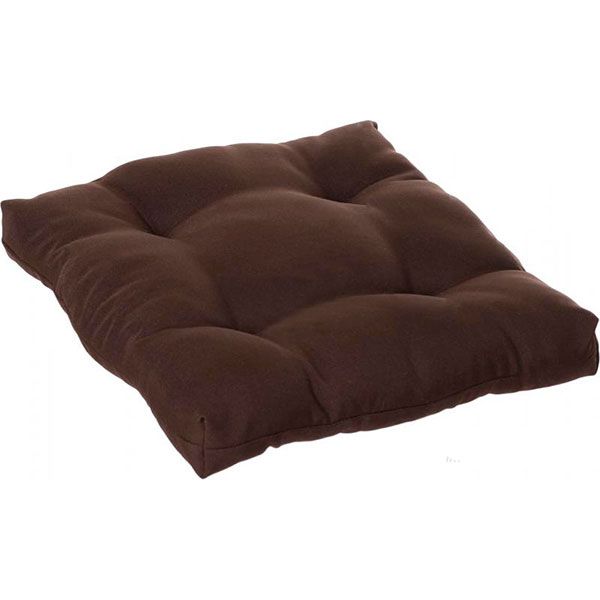 Подушка Indigo Color стьобана коричнева 40x40x5 см