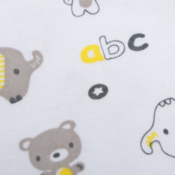 Боді дитяче Domtex Слоненята р.74 білий із принтом 155718 
