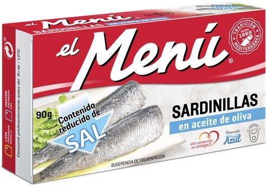 Сардины 90 г средиземноморские EL MENU Пикантные в подсолнечном масле ТМ FRANCISCO