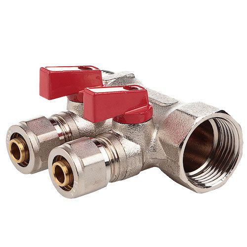 Колектор FADO S.r.l з кульовими кранами і з фітингом 3/4