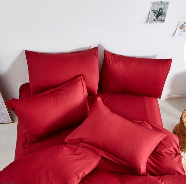 Комплект постільної білизни євро бордовий Word of Dream 