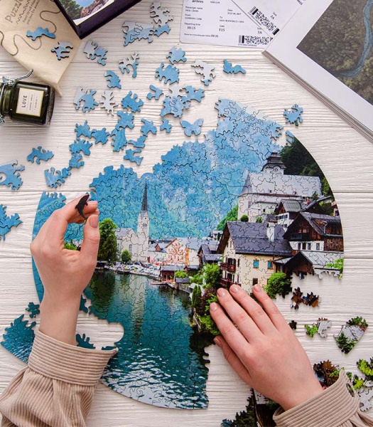 Пазл деревянный Халльштатт 30 см PuzzleUp 