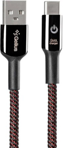 Кабель Gelius Pro Smart GP-U08c USB Type-C 2A (2099900786891) 1 м чорний 