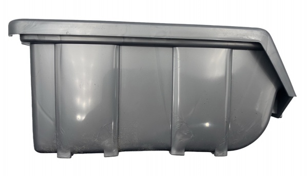 Емкость для мелких деталей модульная 170х110х75 мм серый металлик 