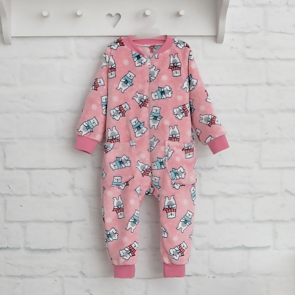 Ромпер для девочки Blanka Медвежонки р.92 розовый 110078 