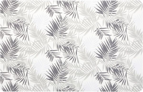 Коврик для сервировки Листья 43,5x28 см серебряный Flamberg