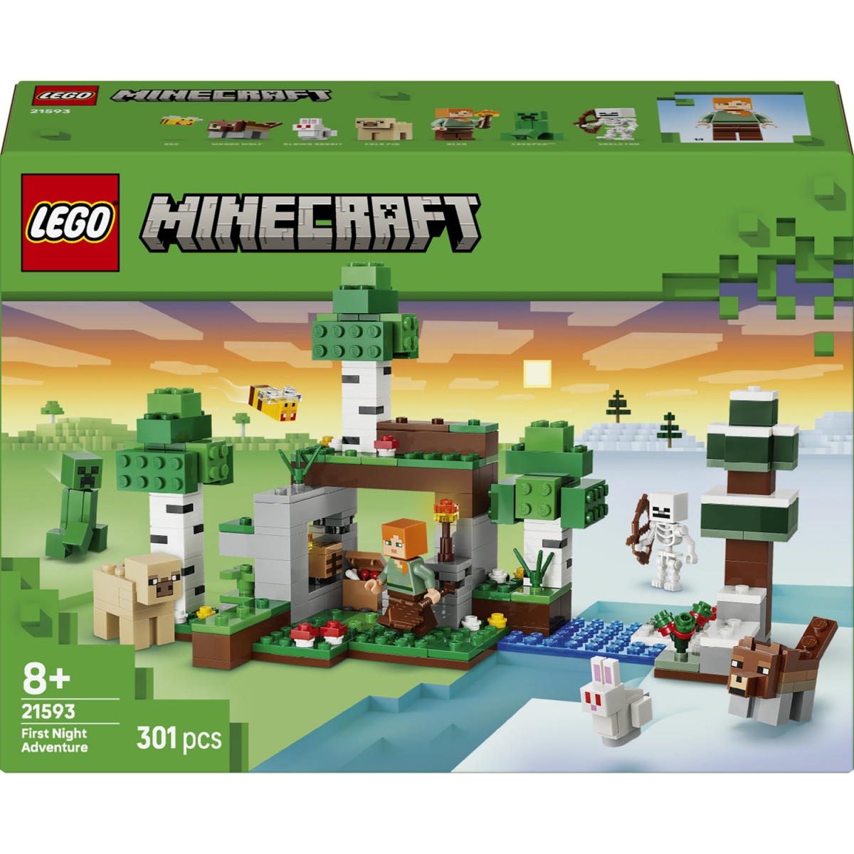 Конструктор LEGO Minecraft Приключение в первую ночь 21593 — фото 1