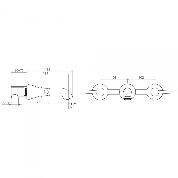 Змішувач для умивальника Imprese Podzima Zrala ZMK02170803
