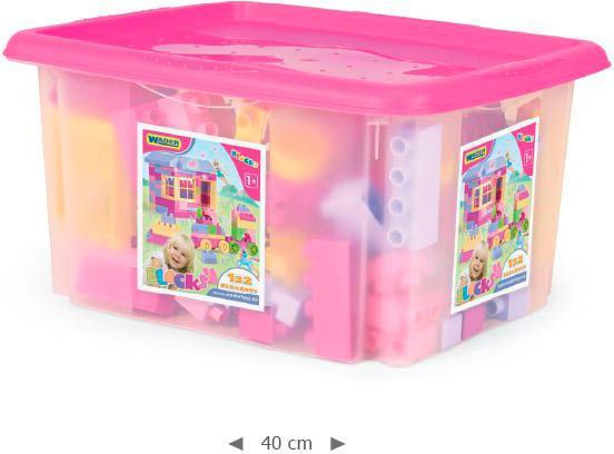 Конструктор строительный Wader для девочек 132 элементы в коробке 41280