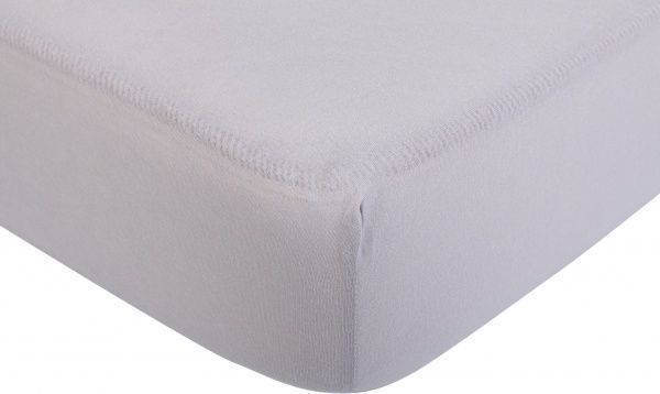 Простирадло на резинці трикотажне 180x200 см срібний Durutex 