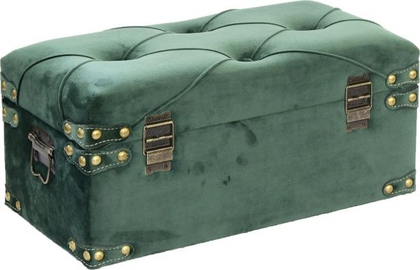 Сундук-пуф Art&Crafts Велюр 50х25х23 см зеленый 