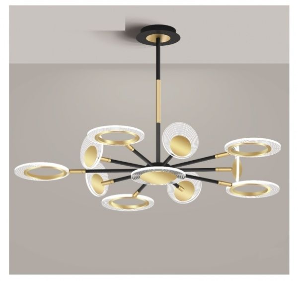 Люстра світлодіодна Altalusse INL-5121P-46 46 Вт чорний 