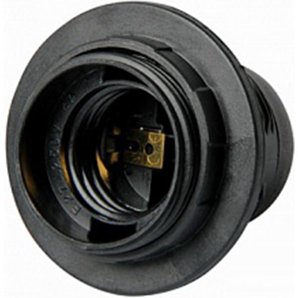 Патрон электрический  E.next с гайкой E27 термопластик черный s9100007