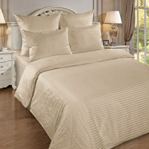 Комплект постельного белья 2 бежевый Simi 