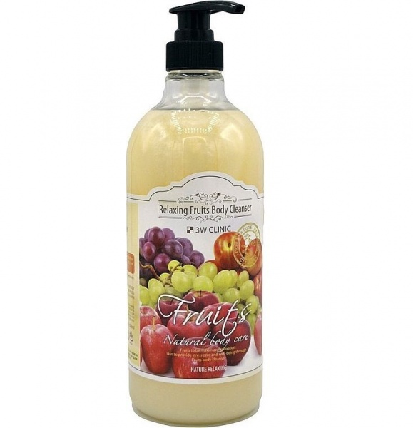 Гель для душа 3W Clinic Фрукты Relaxing Fruits Body Cleanser 1000 мл