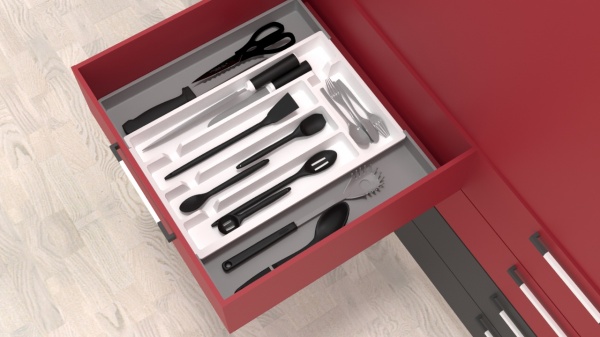 Лоток для столових приборів розсувний 300/400/500 DC