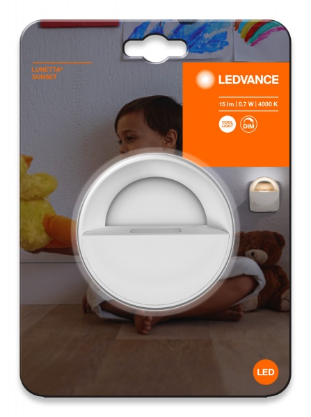 Ночник Ledvance Lunetta LED 0,7 Вт белый SUNSET 840 WT 