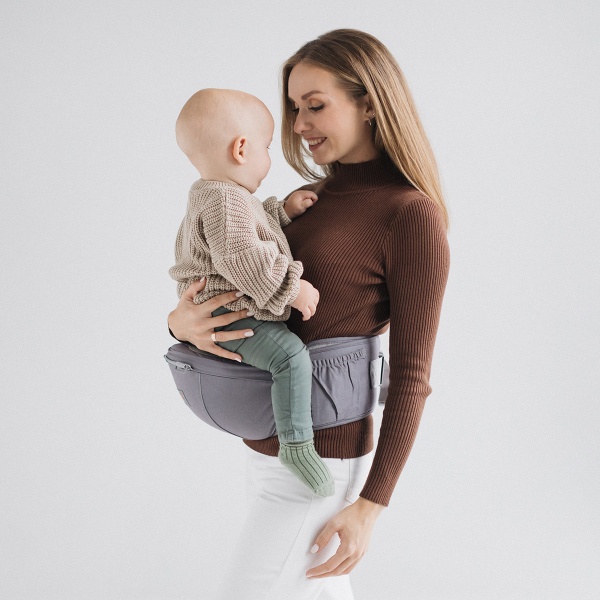 Эрго-рюкзак Хипсит 6 в 1 Love & Carry серый LC705 