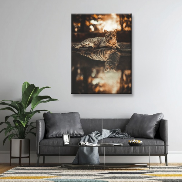 Постер Отображение льва 75x100 см Brushme FNK0115903 