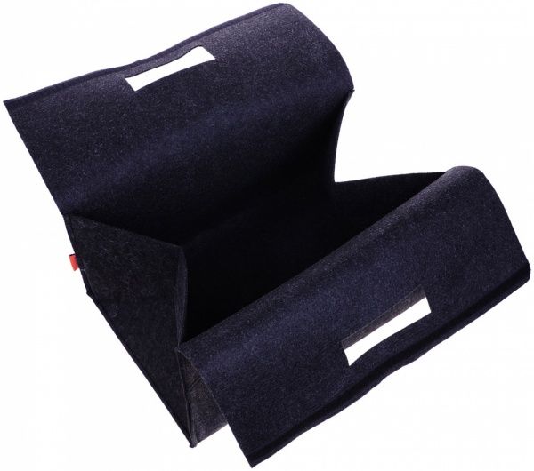 Кошик текстильний на липучці синій 250x360x200 мм