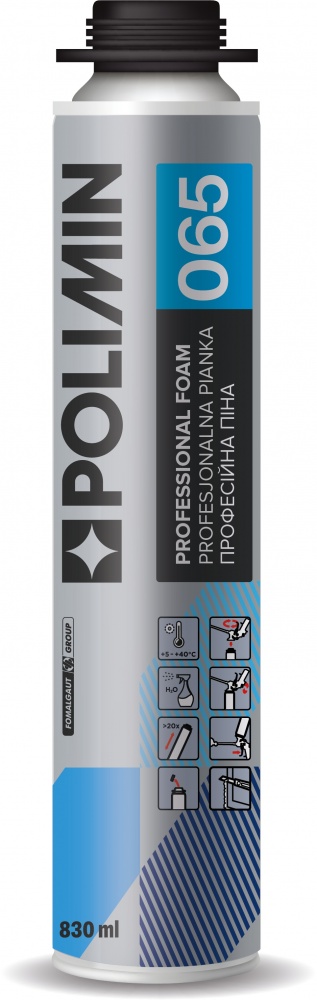 Піна монтажна Polimin PROFESSIONAL FOAM 065 830 мл