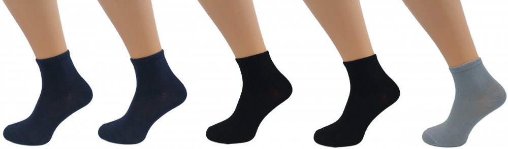 Набір шкарпеток чоловічих Sensio середні р.27-29 синій/чорний/сірий 5 шт.