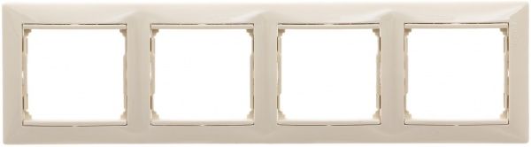 Рамка чотиримісна Legrand Valena горизонтальна кремовий 774354