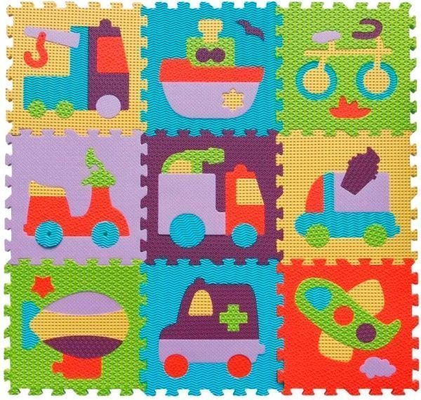 Коврик-пазл Limpopo «Быстрый транспорт» GB-M129V2 92х92 см
