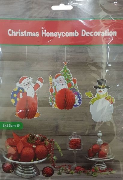 Набор новогодних украшений ПіонеR 3 шт. 