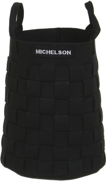 Корзина интерьерная Michelson h48 d37 черная 