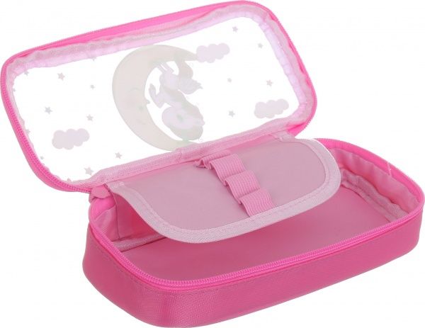 Пенал школьный Единорог на луне зеркальный