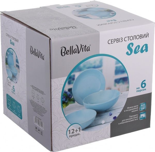 Сервиз столовый Sea 13 предметов на 6 персон Bella Vita