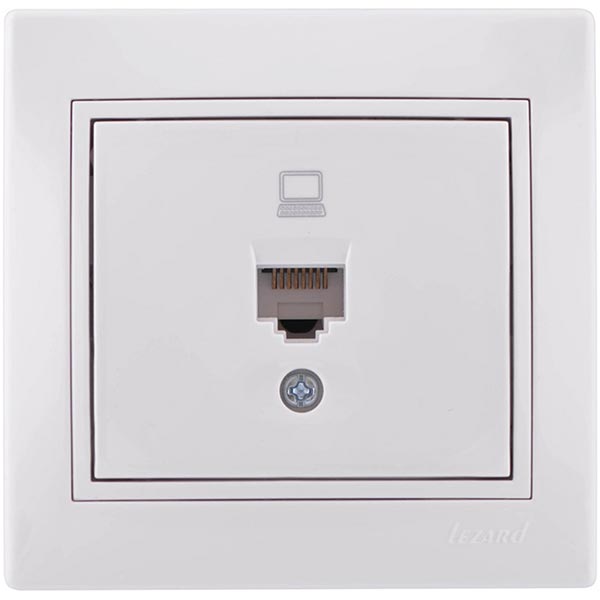 Розетка комп’ютерна Lezard Mira 701-0202-139 білий