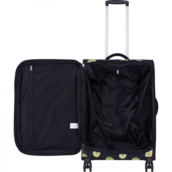 Валіза Bagland Валенсiя Авокадо M 63 л чорний суб.763 (37966244) 