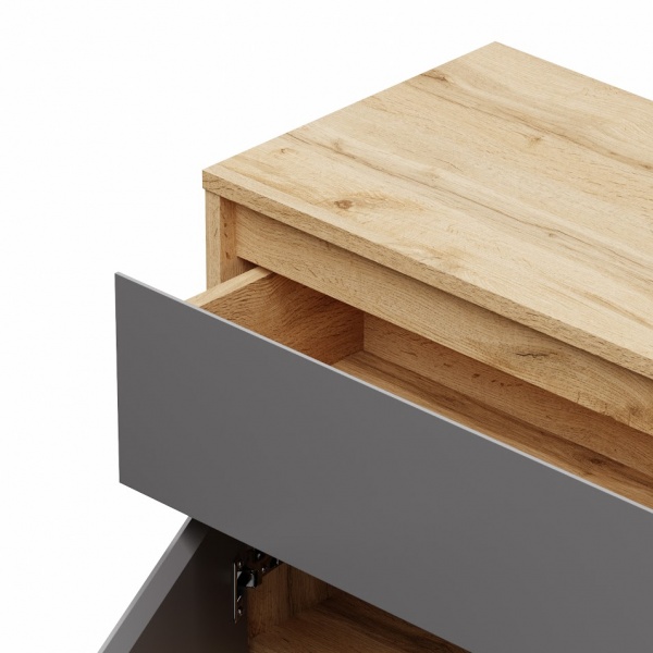 Комод SOKME Nitro Soft дуб вотан /серый 