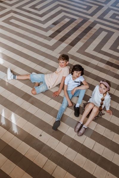 Футболка для хлопчиків NWM р.140 сіро-персиковий T46207-1 