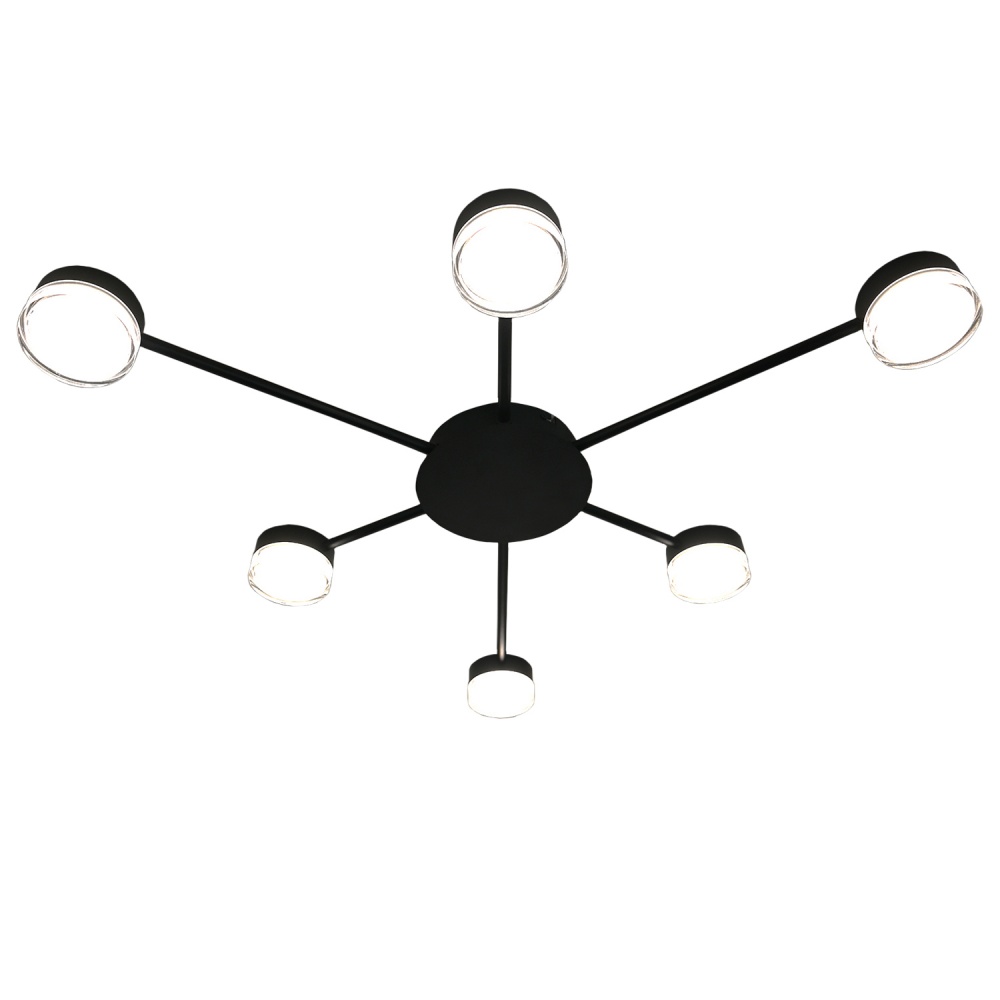 Люстра потолочная Victoria Lighting 6x12 Вт GX53 черный Advice/PL6 black