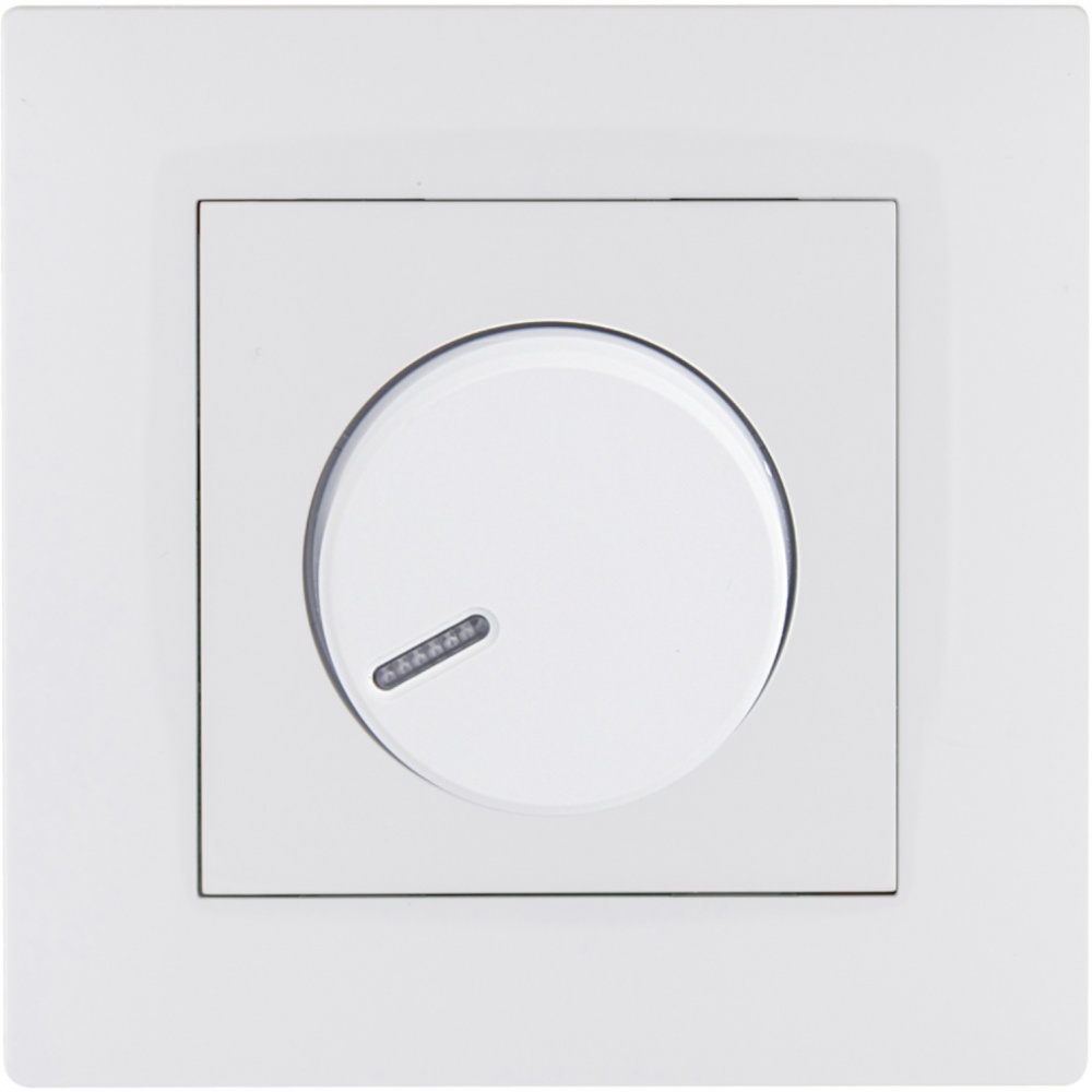 Світлорегулятор поворотний Makel Rizz 600 Вт 20 IP білий 88001011