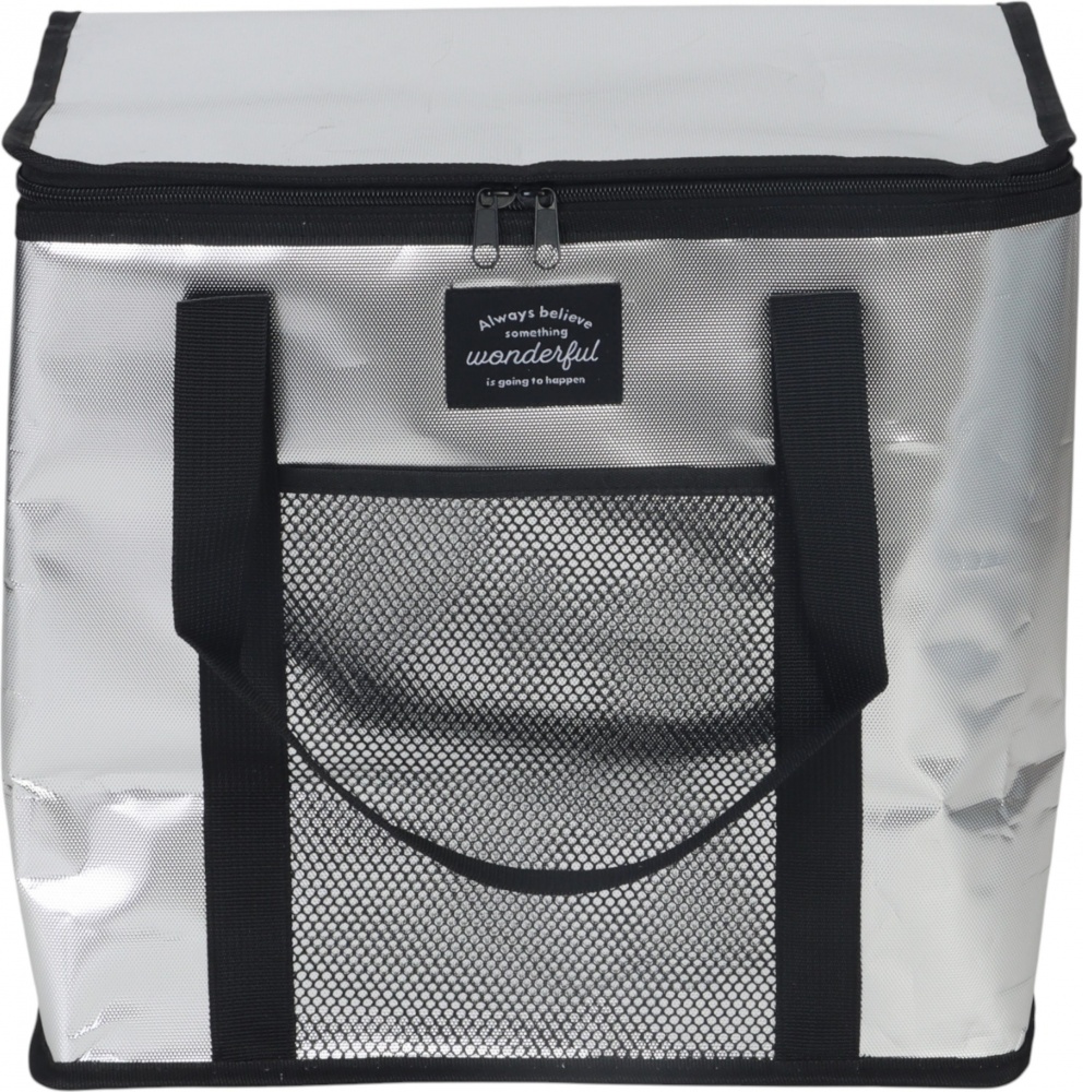 Сумка изотермическая Compass 36x22x33 см 26 л серебристая