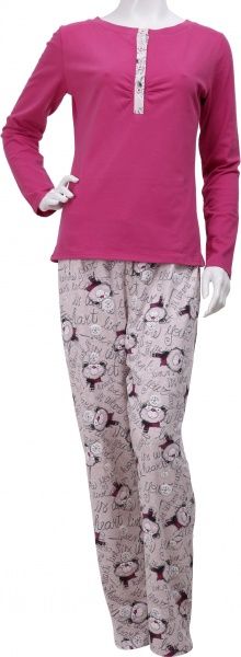 Пижама женская Roksana Pink Bear 504/16001 р. L бордовый- бежевый 