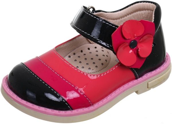 Туфлі для дівчаток MiracleMe р.21 малиново-чорний 12-2-08-2 
