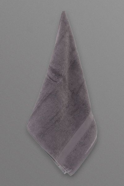 Полотенце махровое с бордюром 50x90 см серый La Nuit 