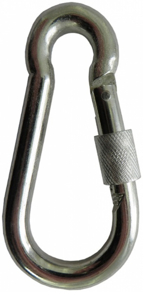 Карабин пожарный с фиксатором 15 мм