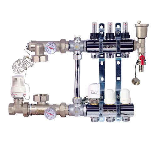 Комплект FADO S.r.l для підключення системи «тепла підлога» 3 виходи SEN03