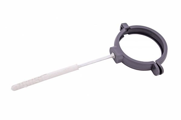 Хомут кріплення труби PROFiL 90 L100 графіт 