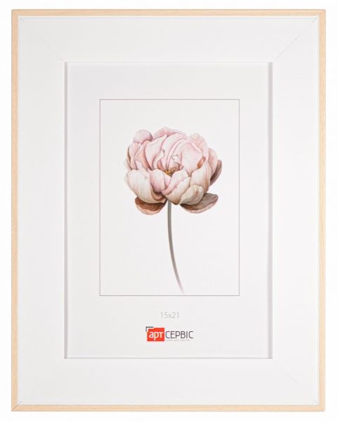 Рамка для фото Арт-Сервіс ЭА-01770 15x21 см білий із бежевим 