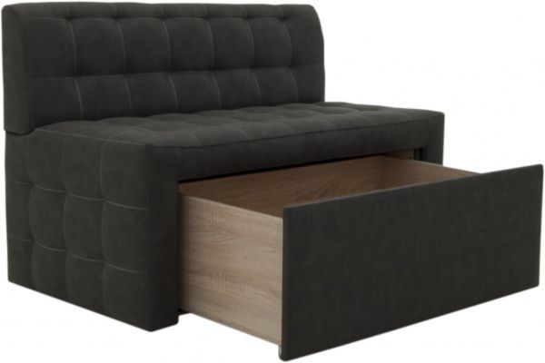 Скамья Кедр КАРАТ 1200 искусственная замша темно-серый